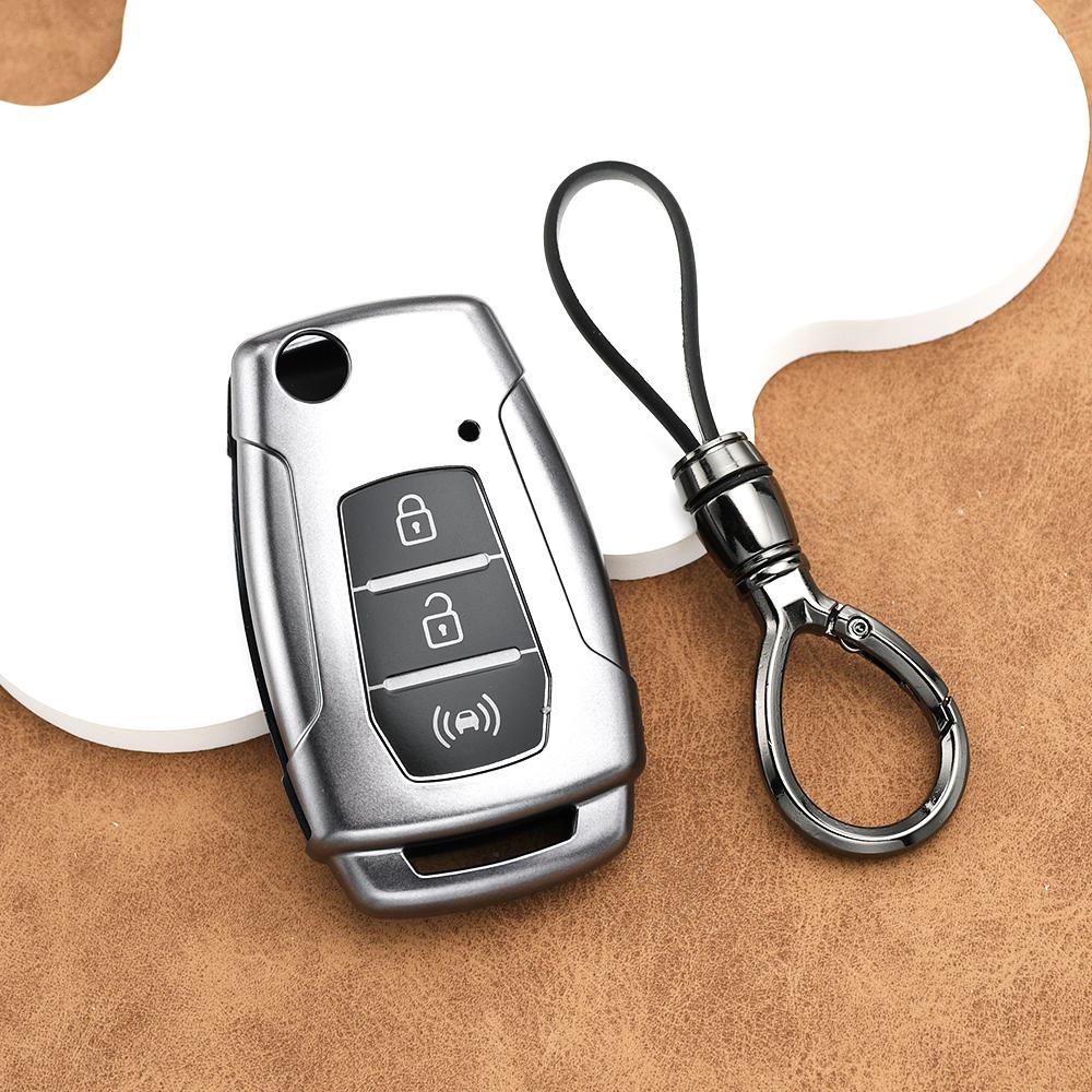 Car Folding Key Case Cover Accessories For Ssangyong Actyon Korando Tivoli Kyron 2 Sanka Tpu Keyless Shell Fob Protector Bag