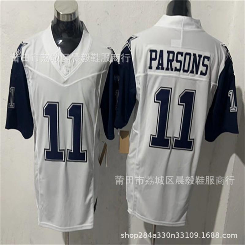 NFL Cowboys Mens Rugby Jersey 11 Parsons 7 88 15 Embroidered Football Shirt