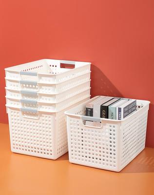 Cesto Classico a 5940 Fori: Cesto Portaoggetti Grande in Plastica con Manico