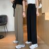 Khaki Wide Leg Pants Women High Waisted Draped Spring and Autumn Summer Straight Casual Suit Pants