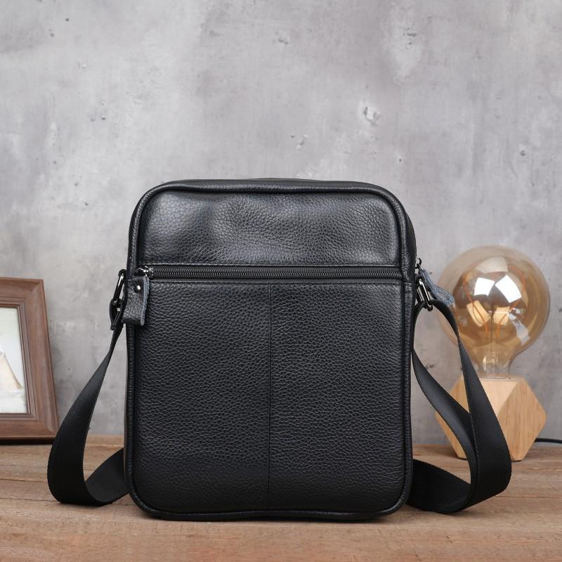 Men's Shoulder Bag New Top Layer Cowhide Large Capacity Business Commuting Small Crossbody Genuine Leather