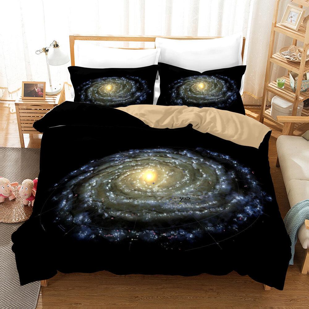 Space Planet E-Commerce Three-Piece American 3D Digital Printing Kit