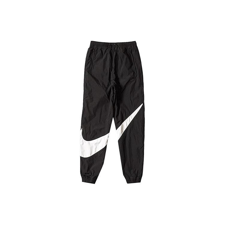 Nike Big Swoosh SportsWear Woven Long Pants Sports Pants US Edition Black Men s AR9894-010 S