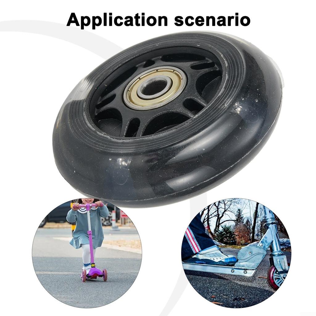 LED blikající kolečka pro koloběžku o průměru 80 mm vhodná pro bezpečné bruslení