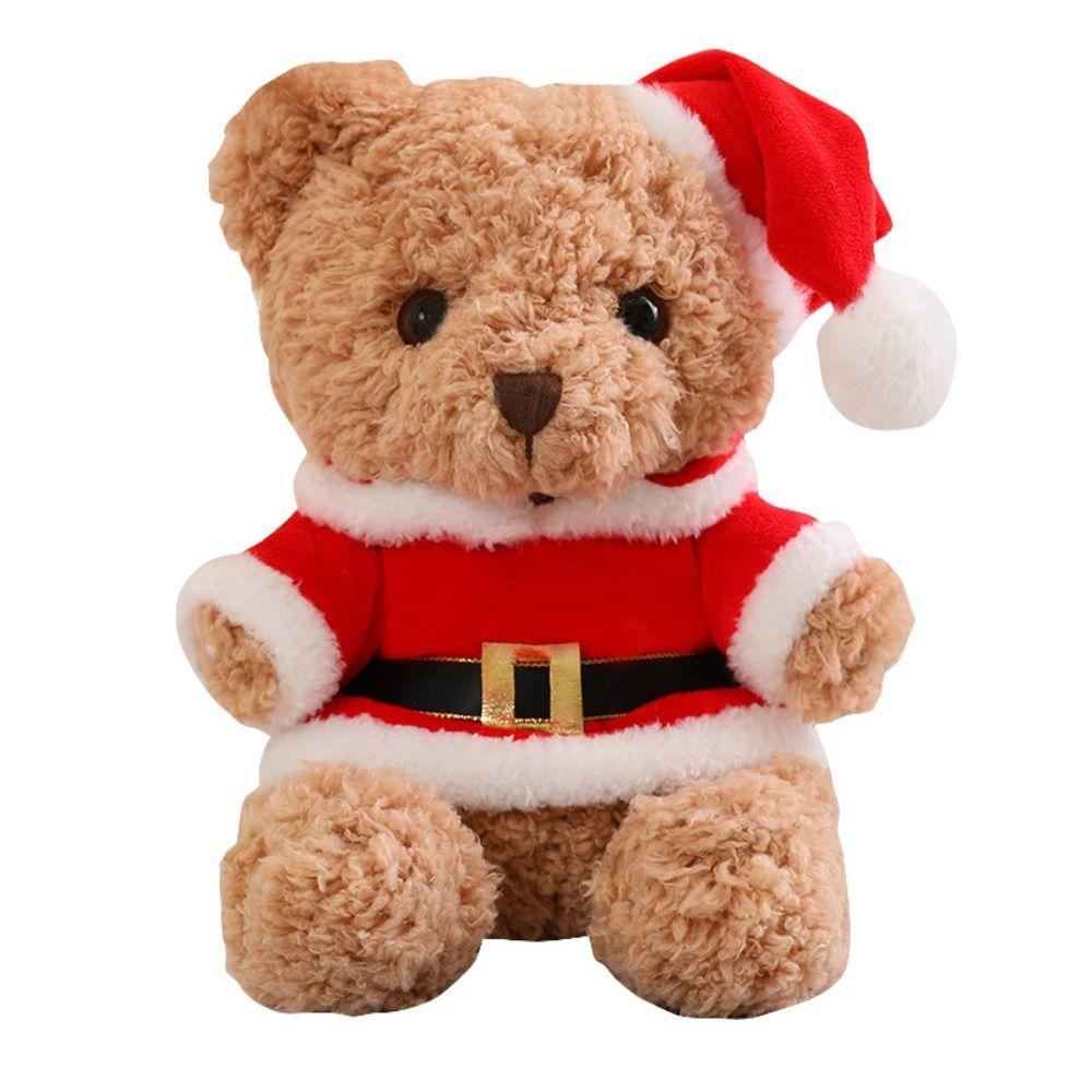 Dress Up Christmas Bear Plush Toy Soft Bear Stuffed Doll  Valentine's Birthday