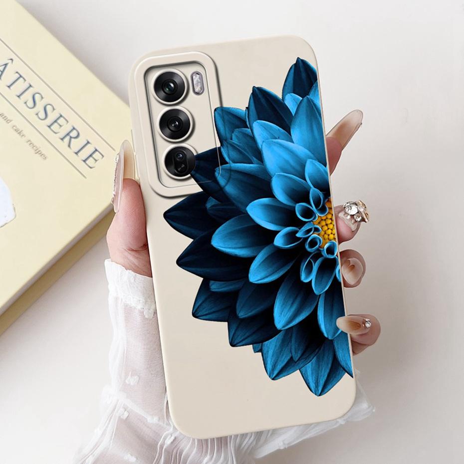 Beautiful Floral Phone Case For OPPO Reno12 12Pro 5G Soft Silicone Shockproof Cover For Oppo Reno12 Pro 5G Reno 12 Cases Bumpers
