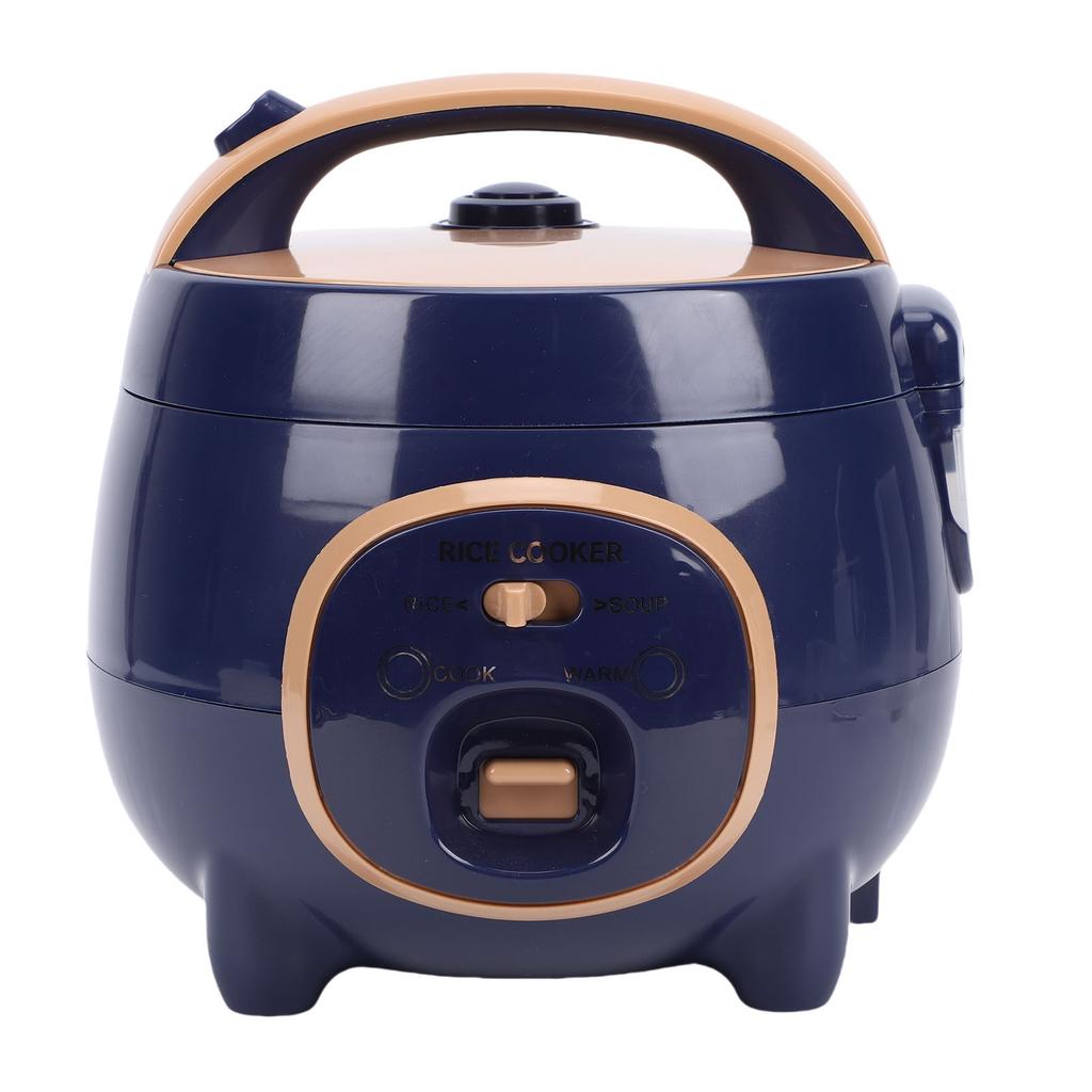 Mini Rice Cooker with Steam Rack 350W 1.8L Nonstick Multifunctional Electric Small Rice Maker for Grain Soup Home