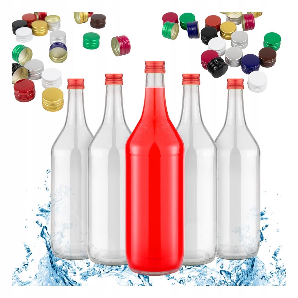 MONOPOL 1L Bottle Glass Bottles FOR VODKA ALCOHOL LIQUEURS JUICE