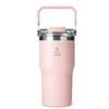 CARRY BOTTLE Dual Flow Top Handle Straw Tumbler 630ml Vacuum Stainless 2-in-1 Bottle Stainless Tumbler