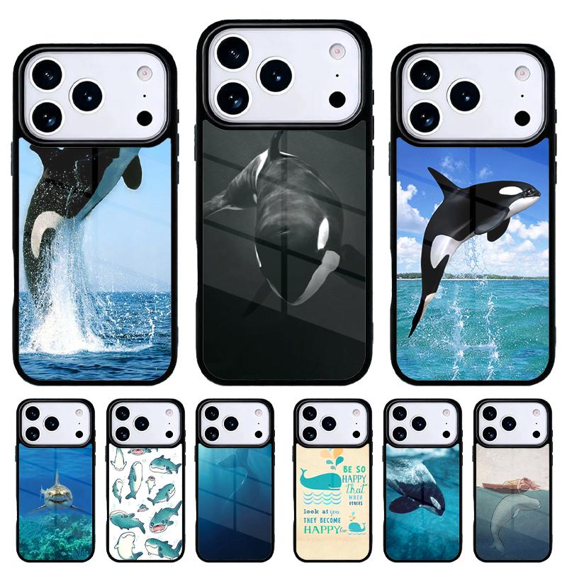 Killer Whale Orca Under Water Phone Case for iPhone 17 16 15 14 13 Pro Max Back Cover for 12 11 Pro Coque