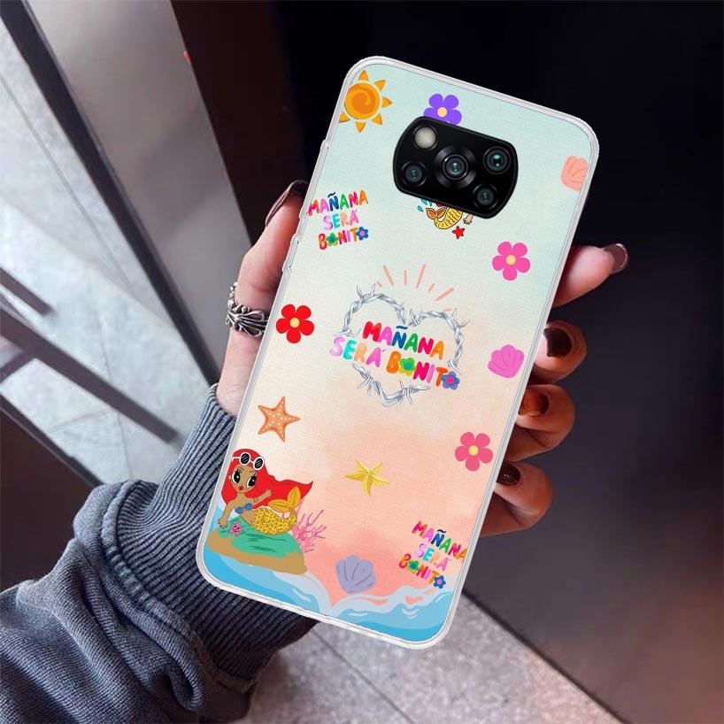 Karolg M-Manana Sera B-Bonito Phone Case For Xiaomi Poco X7 X6 X5 Pro F7 Ultra Redmi 15C 15 13 13C 12 12C 10 10A 10C 9 9A 9C 9T