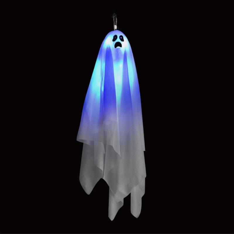 Haunting Elevating Phantoms With Eerie Voice Effect Glowing LED Lights Portable Fabric Halloween Party Decoration