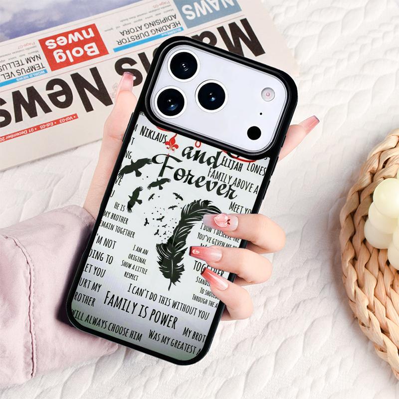 The Vampire Diaries Always And Forever Phone Case For IPhone 17 16e 15 14 13 12 11 Pro Max Air Mini Soft Protective Cover