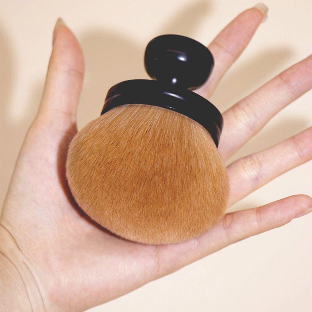 Ergonomic Wide-Headed Kabuki Brush Mushroom Nail Powder Brush Extra Large Body Makeup Brush  Face
