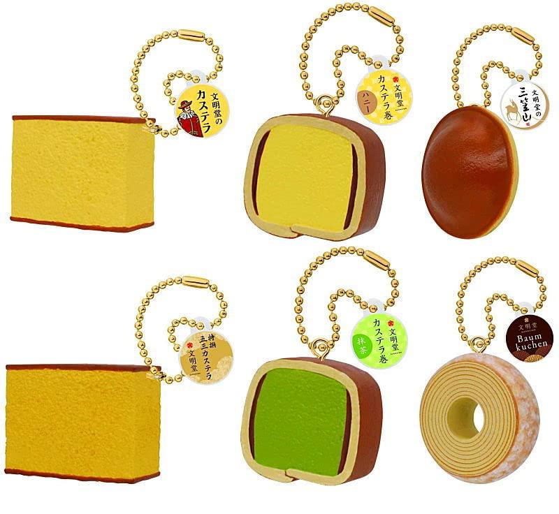 Tomy Bunmeido Tokyo 3 snack mascot set of Gacha Capsule Toy [Takara Arts] o'clock [Complete 6]