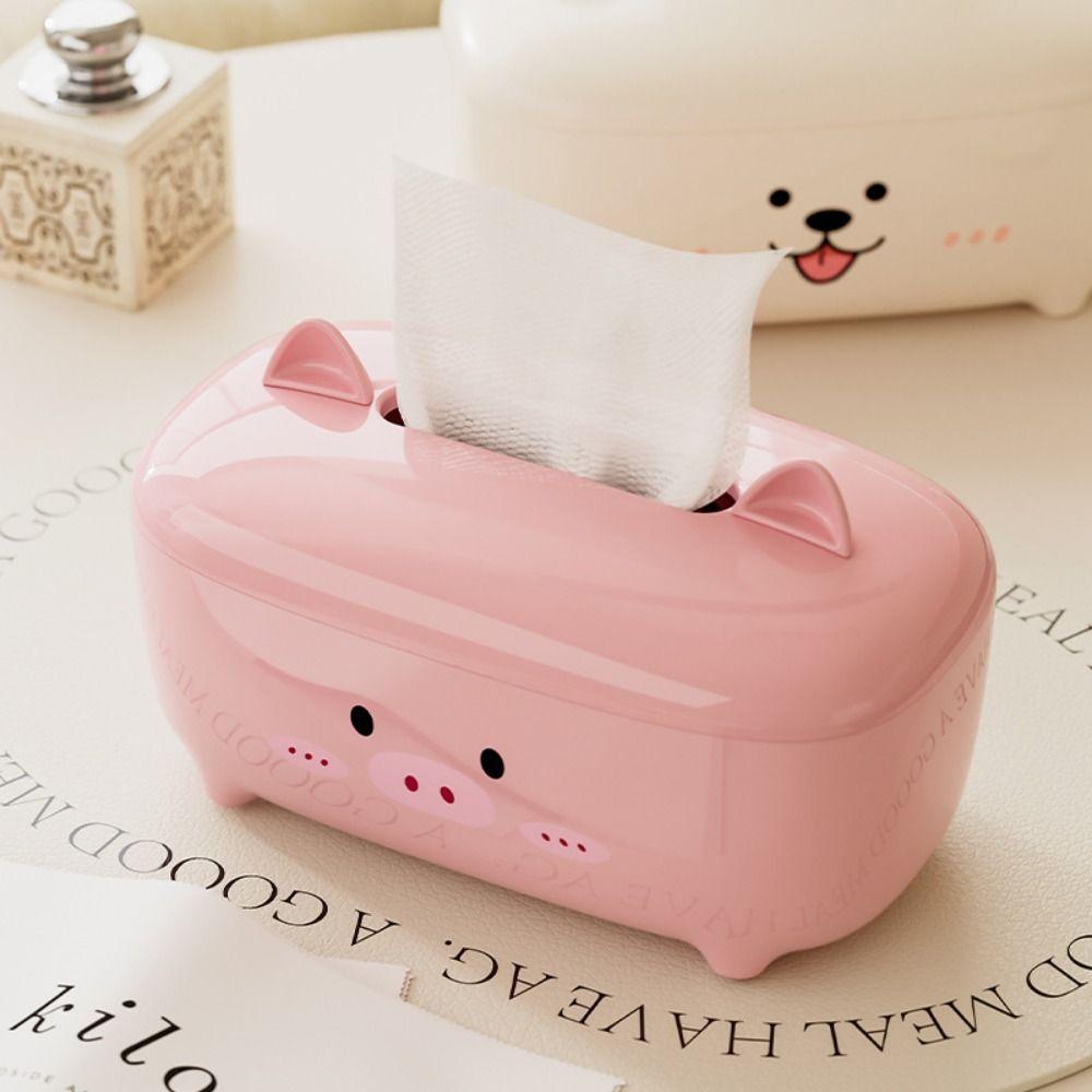 Decorative Facial Tissue Dispenser Non-slip Desktop Tissue Case Paper Towel Holder Living Room