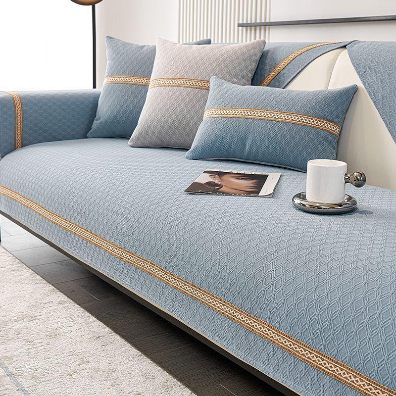 

Водонепроницаемая диванная подушка из синели, универсальная нескользящая подушка на четыре сезона, Роскошный чехол для дивана, тканевый чехол на спинку 70*70cm