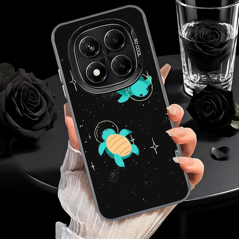 Cartoon Ocean Sea Turtle Soft Phone Case for Xiaomi Redmi Note 13 14 15 Pro Plus 12S 12 11S 11 11T 10S 10 Shockproof Cover Back