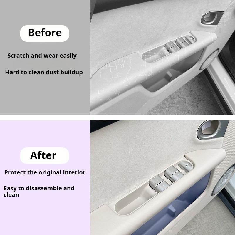 For Nio Firefly 2025 2026 Silicone Pad For Door Handle And Window Control Panel Non Slip Anti Scratch Car Accessories