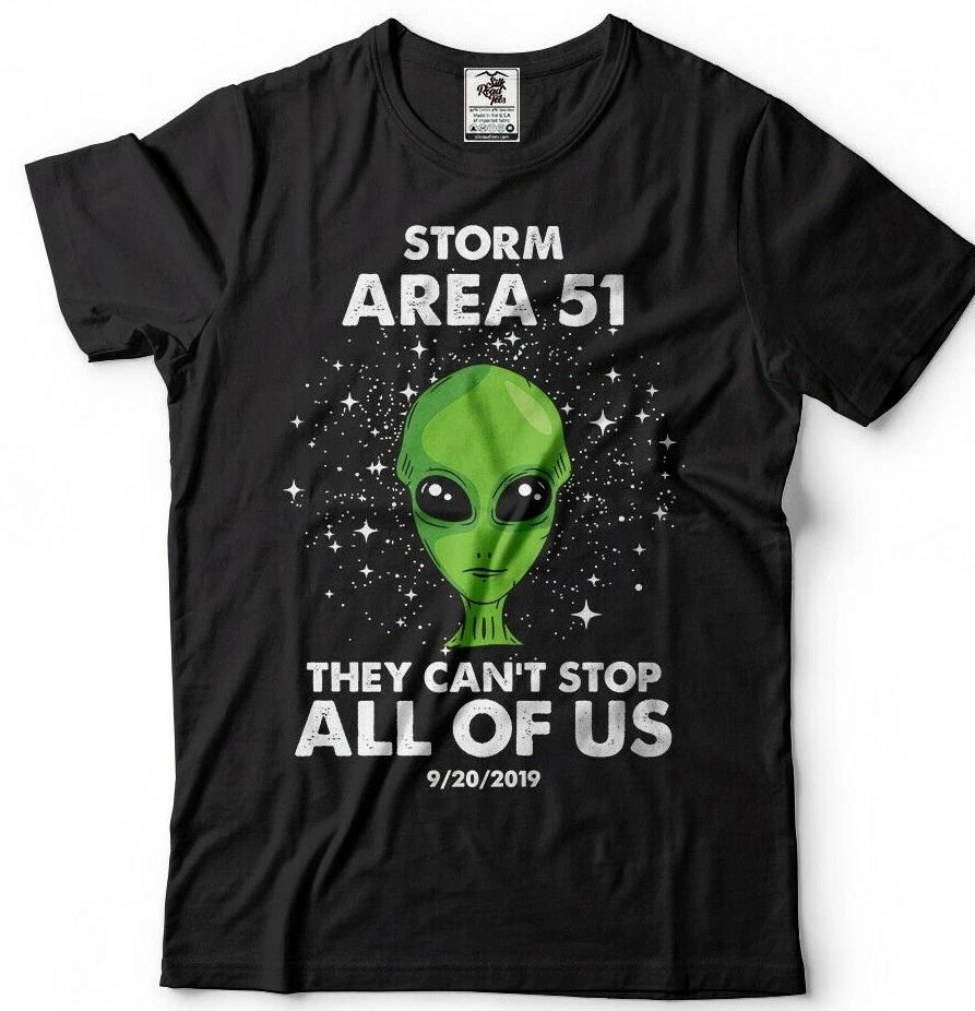 Area 51 Alien Tshirt They Cant Stop Us All Funny Storm Area 51 Event Alien Tee XL