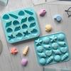16 Cavity Shell Conch Silicone Mold DIY Ocean Animal Shaped Candy Pudding Chocolate Cake Baking Mould