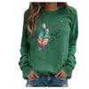 Women Casual Printing Long Sleeve Sweatshirt Pullover Shirts Top Blouse