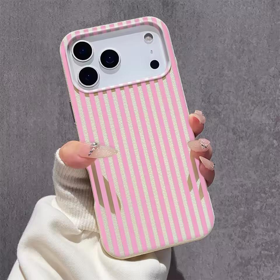 

Vertical Stripe Pattern Minimalist Phone Case for iPhone 17 AIR 16 15 14 13 12 11 PRO MAX 16 PLUS Y2K Shockproof Silicone Cover iPhone 16