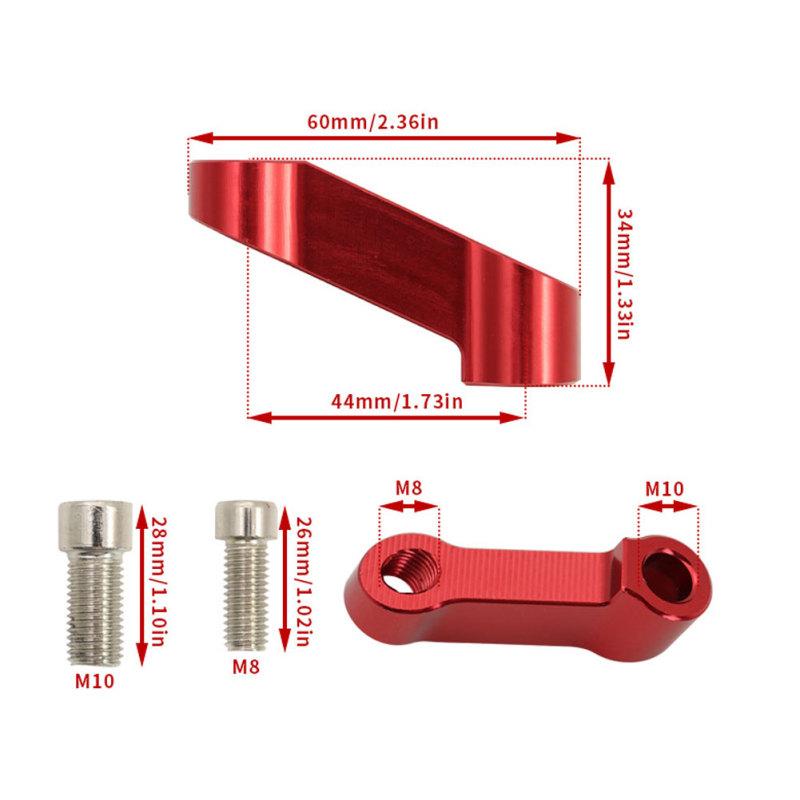 1 para uniwersalnych lusterek wstecznych motocyklowych rozszerzenie Riser Extend Adapter zmodyfikowane akcesoria