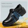 Labor Insurance Shoes Wear-resistant Shoes Summer Men's Breathable Deodorant Non-slip Leather Steel Head Shoes