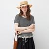 Komomoboka 2026 Spring/Summer Women's Short Sleeve Knitted T-Shirt