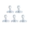 5pcs L Track Double Lug Threaded Stud Nut Fitting M10x45mm for Truck Bed Trailer Cargo Control
