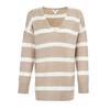 Miso Womens/Ladies Striped Loose Long-Sleeved Sweater Dress