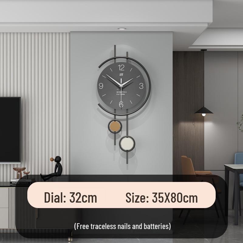 Modern Silent Wall Clock for Living Room or Restaurant Decoration