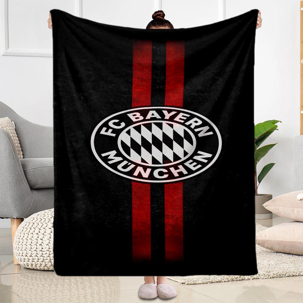 Bayern Munich Blanket Ultra-Soft Suitable for Office Seaside Chair for All Occasions Digital Print Ideal Gift for Friends Family Couples Picnic