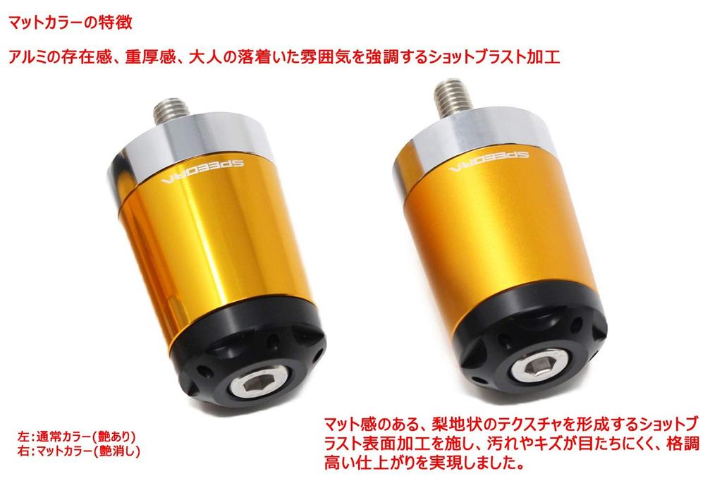 Speedra SSK Heavy Weight Handlebar End Slider Color: Matte Gold