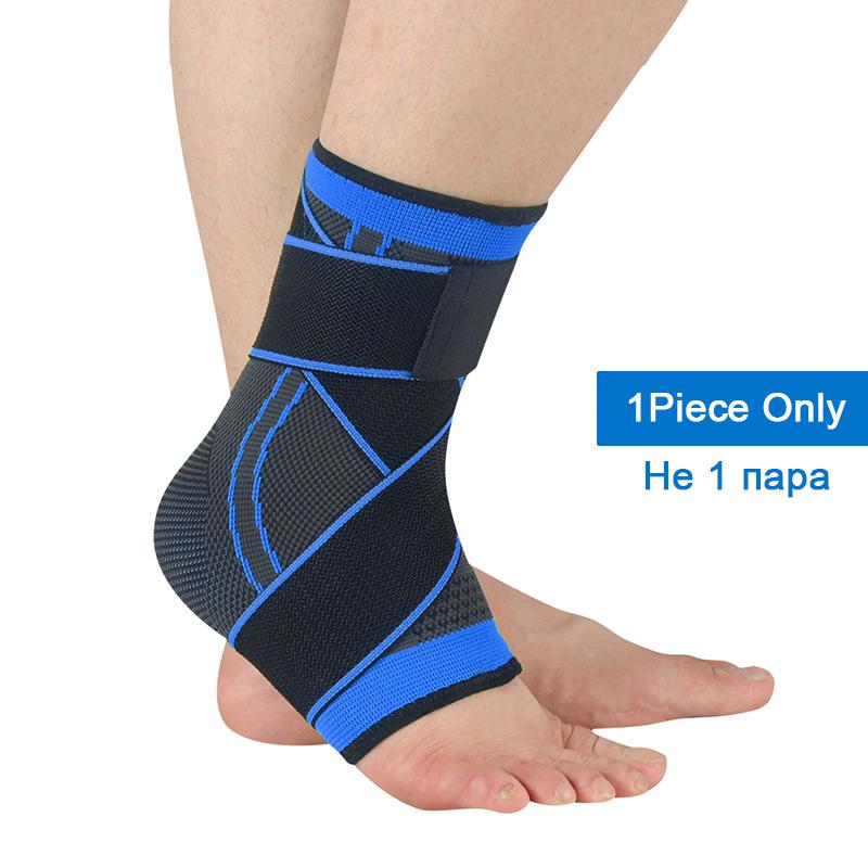 1PC 3D Pressurized Bandage Ankle Support Wrist Sports Gym Badminton Ankle Brace Protector Foot Strap Sleeves Belt Elastic