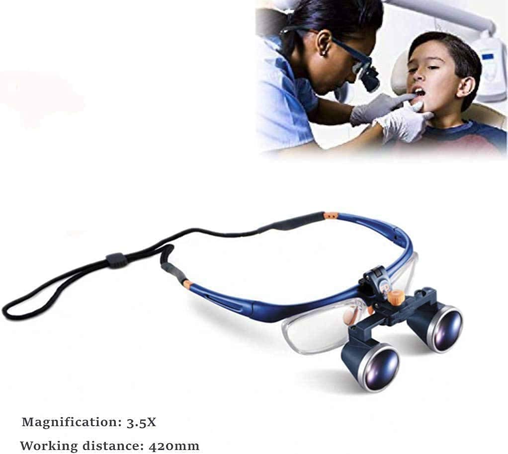 TopSeller FD-503G (3,5x) Binokularlupe, Tragbare Lupe, Leichtgewicht, Einfach zu tragen, mit Aufbewahrungsetui