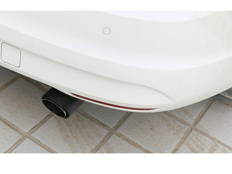 Adjustable Bent Exhaust Pipe for 114mm Carbon Fiber Tailpipe & Stainless Steel Muffler