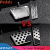 Stainless Steel Car Pedals Accelerator Gas Brake Pedal Cover for Jeep Wrangler JK 2007 - 2017 AT Parts Interior