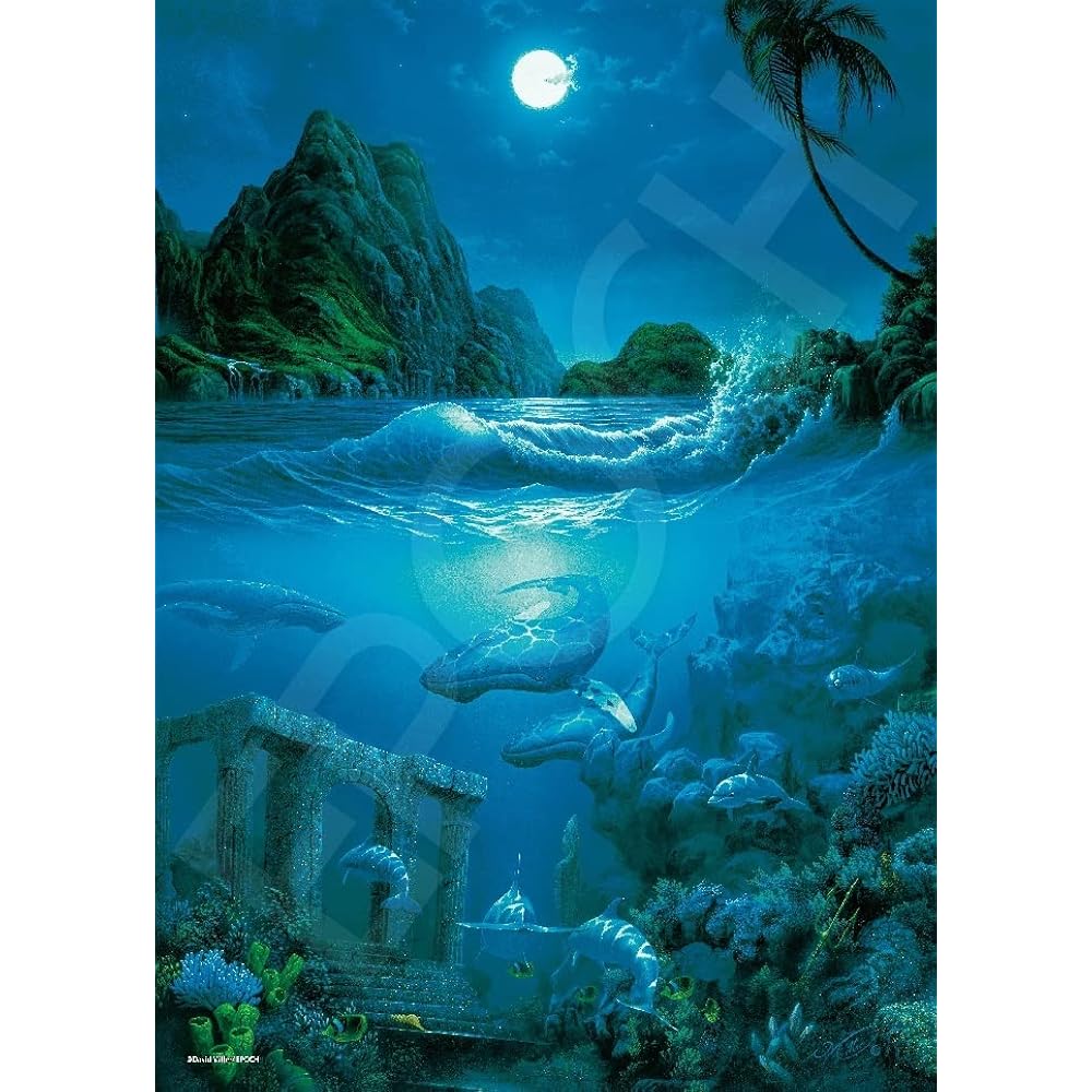 Epoch 500 Piece Jigsaw Puzzle Illustration/Art Marine Art Back to Atlantis... (38 x 53 cm) 07-728...