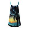 Ladies Boho Summer Dress Sexy Sleeveless  Print Hawaiian Casual Loose Comfortable  Sundress