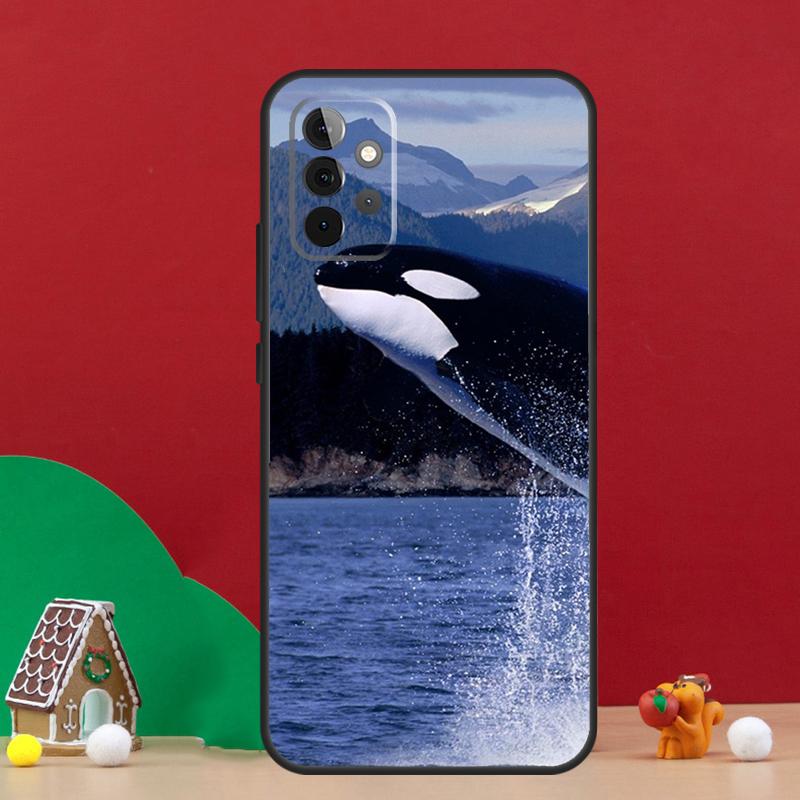 Killer Whale Orca Case For Samsung Galaxy A55 A52 A32 A12 A33 A06 A16 A26 A36 A56 A15 A53 A13 A34 A54 A14 A17