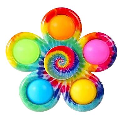 Decompression Finger Gyro Bubble Music Fidget Spinner 5 Sides Pop Finger Fidget Spinner Toys Flip Spinning Fidget Toys