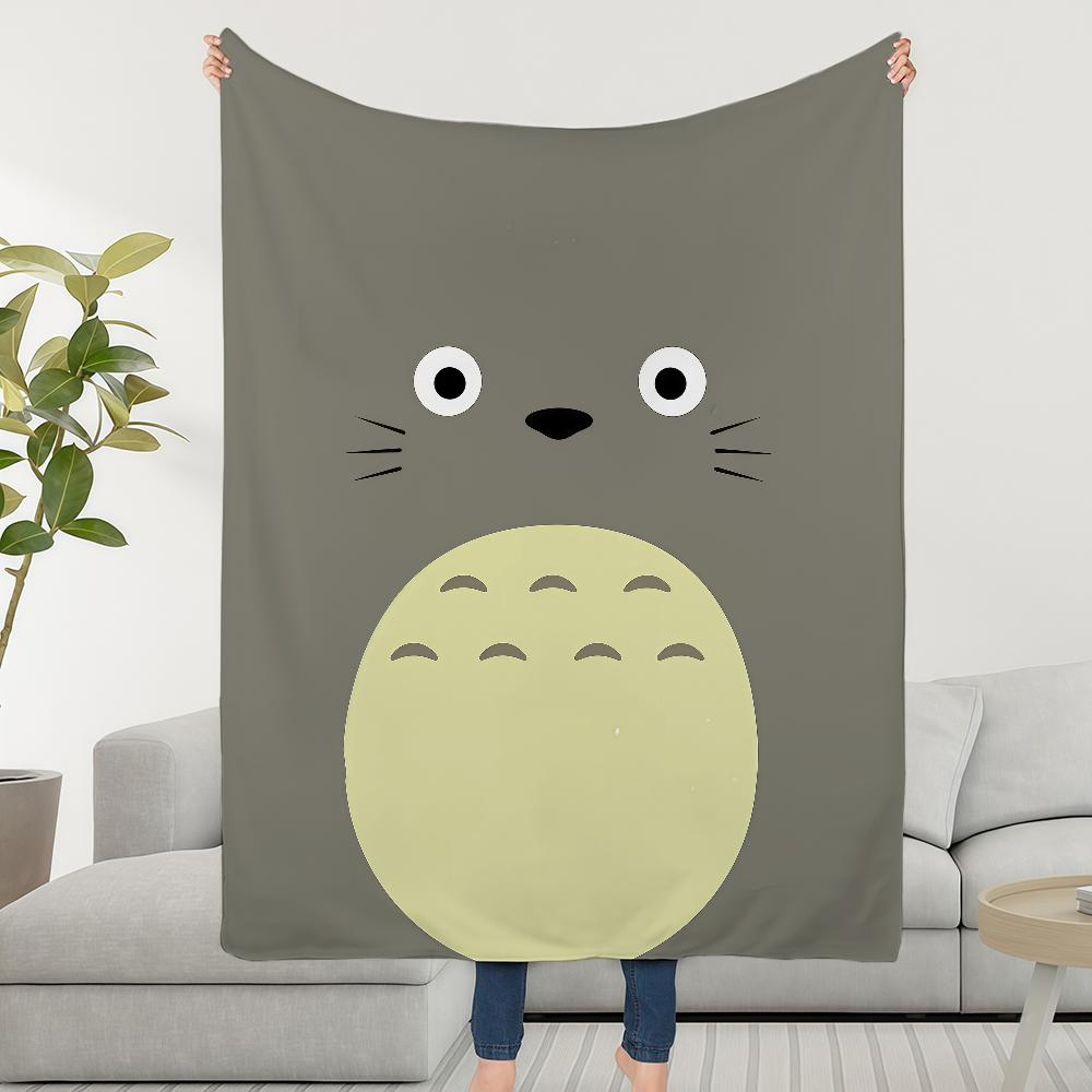 Classic Cartoon T-Totoro-S Cute Blanket Soft Warm Furry Throw Super Kids Toys Bed Sofa Car Cradle