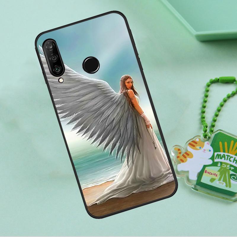 Fantasy Angel Girl Wings For Huawei Nova Y90 Y70 Y60 Y61 Y91 Y72 9 10 SE 12i 12s 11i 5T P60 Pro P20 P30 P40 Lite Case