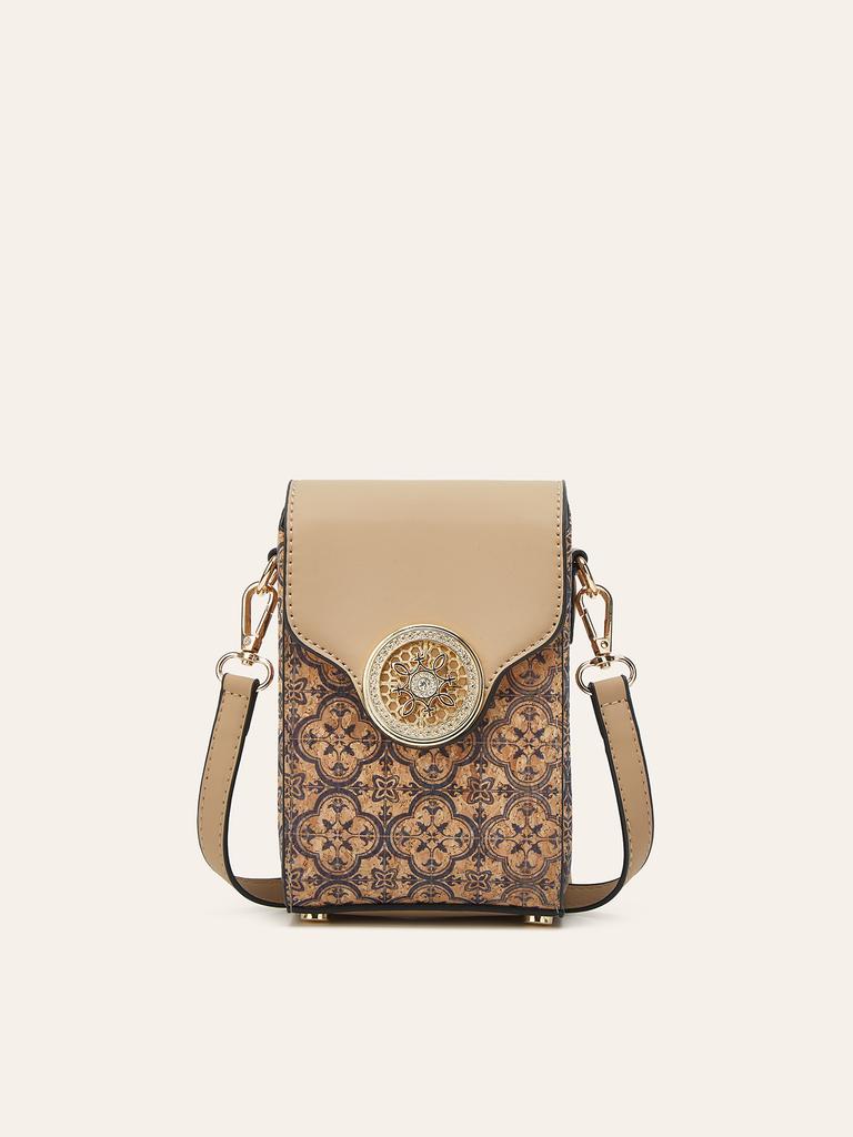New ethnic style cork bark mobile phone bag shoulder messenger bag time running bag