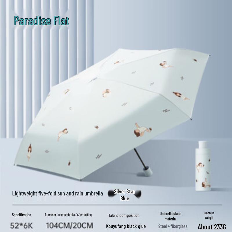 Paradise Regenschirm Tragbarer Faltbarer Sonnenschutz-Regenschirm