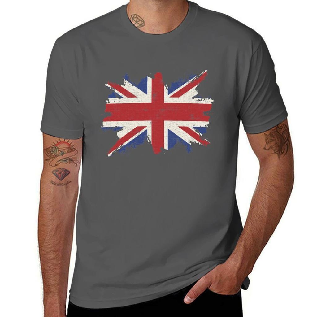 Great Britain Flag Vintage Tshirt Street Fashion Casual Tee Shirt Tshirt