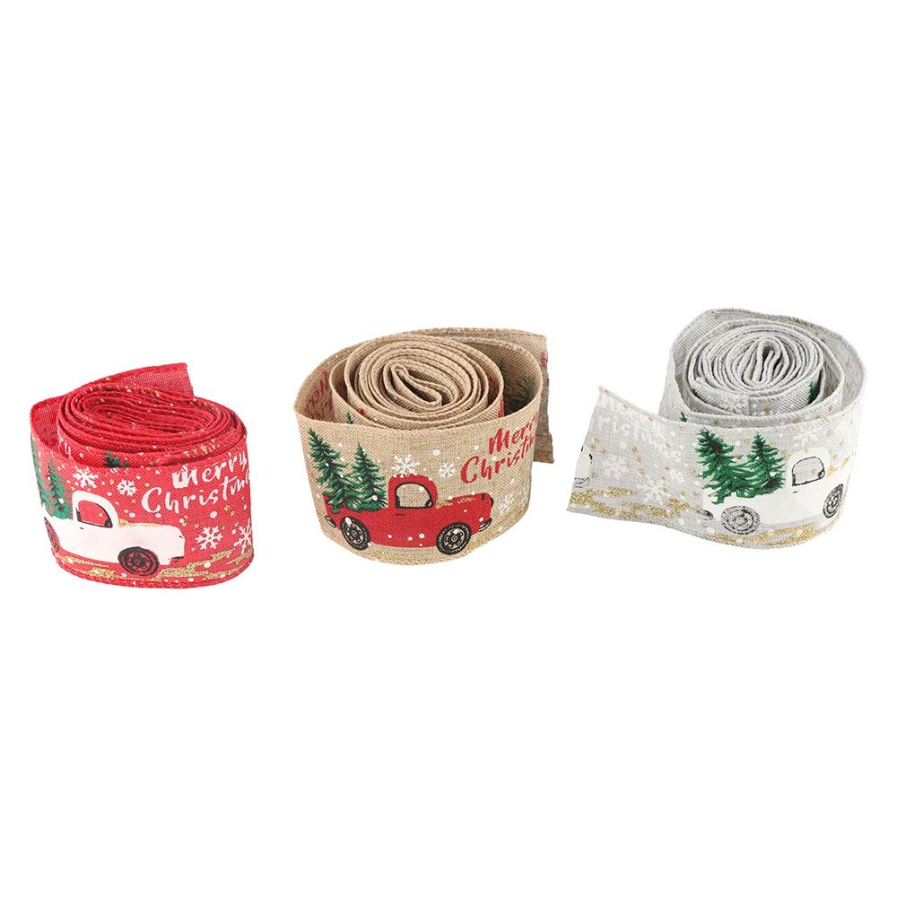 Decorating Wreath Bows With Wired Edge Ribbon Christmas Gift Christmas Tree Sewing Accessories