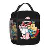 Dog Man and Friend Baby Insulated Lunch Bag Cartoon Cartoon Food Bag Portable Thermal Cooler